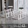 Transparent Acrylic Tall Pet Barrier for Indoor Use - Suitable for Dogs Like Teddy, Bichon, Corgi