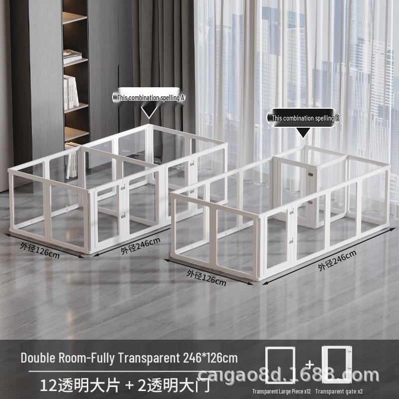 Transparent Acrylic Tall Pet Barrier for Indoor Use - Suitable for Dogs Like Teddy, Bichon, Corgi