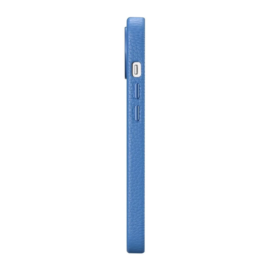 Icarer Litchi Premium Leather Case Skórzane Etui Iphone 14 Plus Magnetyczne Z Magsafe Jasnoniebieski (Wmi14220711-Lb)