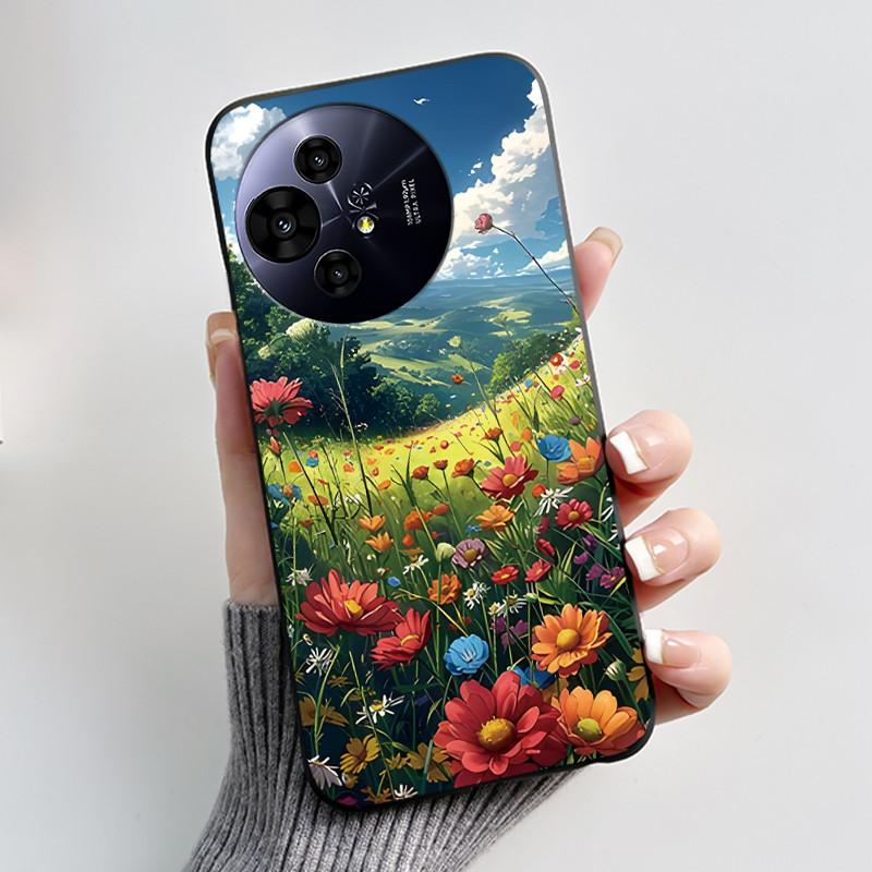 

Casing For TCL 50 NxtPaper 5G / 50 Pro NxtPaper 5G Case Luxury Dragon Cute Cool Boys Girls Black Matte Soft Silicone Back Cover TCL 50 NxtPaper 5G