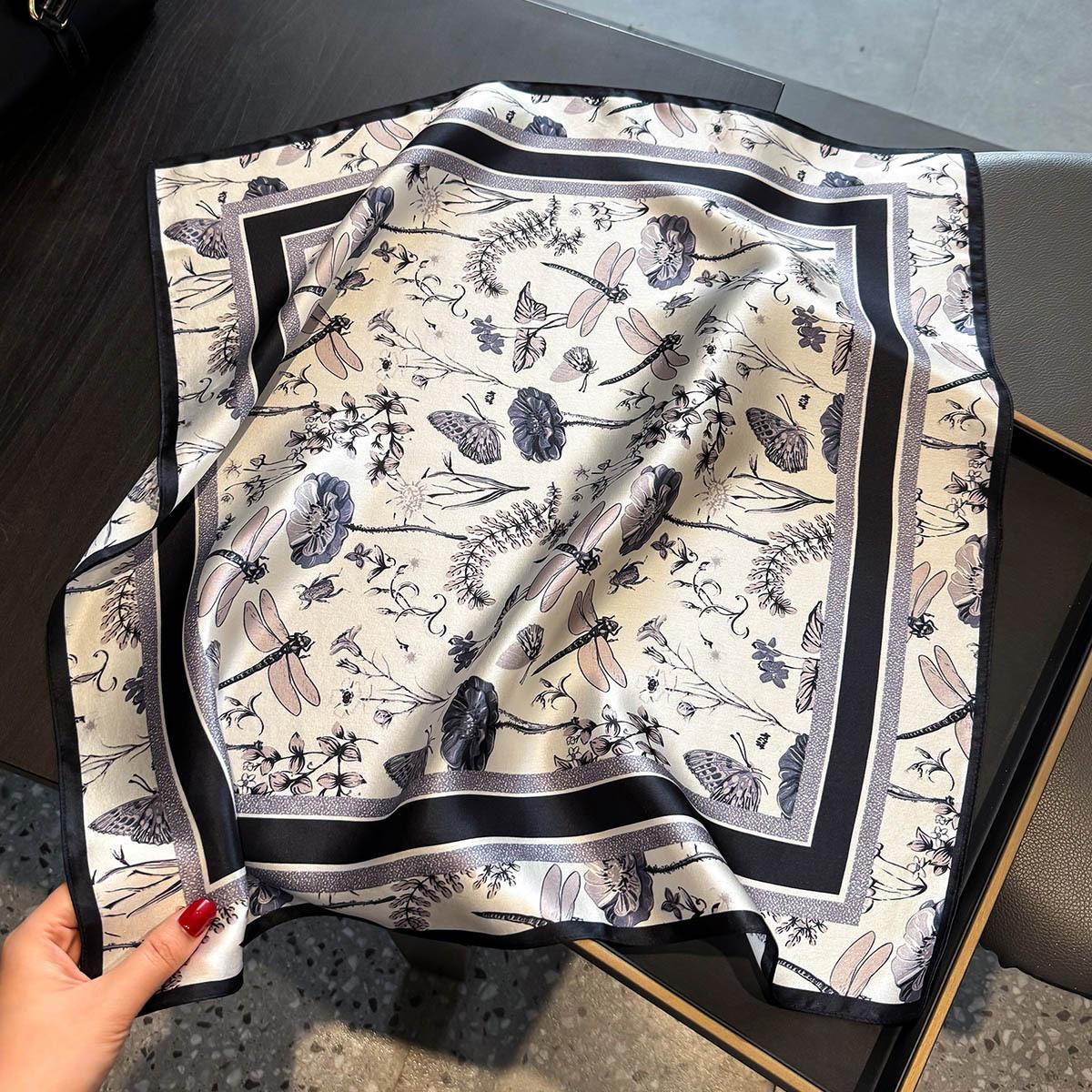 

100% Шарф из тутового шелка Женские шали Палантины Платки Фуляр Пашмина Шейный платок Женский хиджаб Бандана Весенняя мода bufanda Real Silk 53x53cm