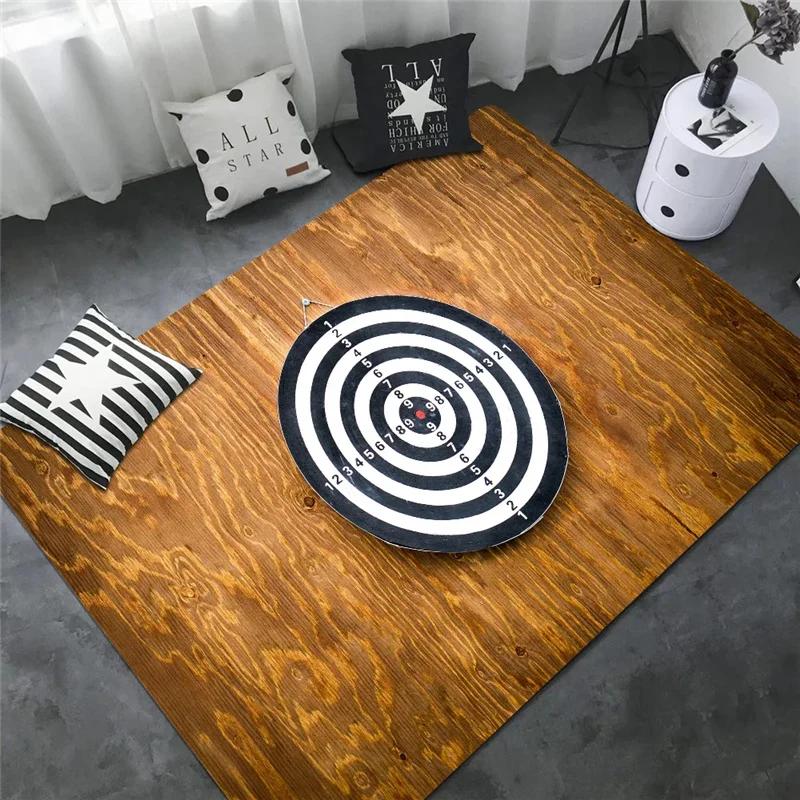 Sport Carpet Dart Board Arrow Floor Mat Dart Target Print Rugs Living Room Game Room Bedroom Rug Non-slip Door Mat Home Decor