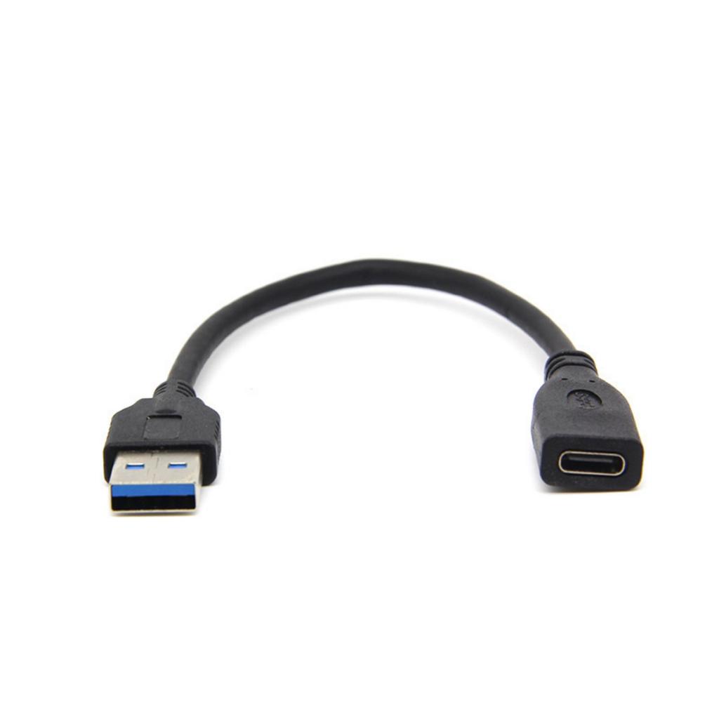 USB3.0 Male To Type C Female Adapters Cable Fast Charging Data Cord Compatible USB C to USB3.0 Connector Plastic Texture