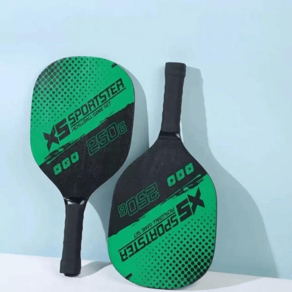 Wooden Pickleball Paddles Set Beginner Pickle Ball Equipment Complete Set Paddle Racquets Set  Men