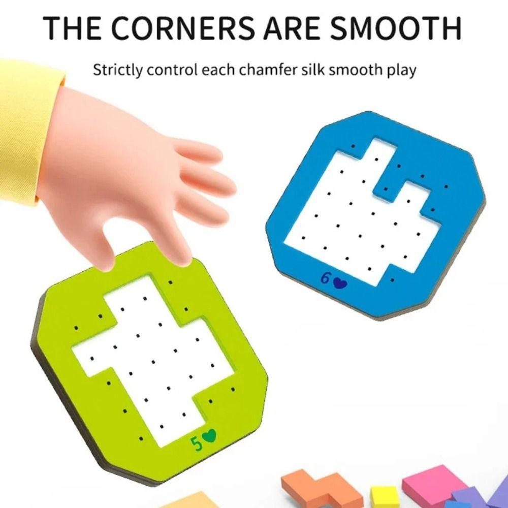 Geometry Colorful Kids Tangram Jigsaw Puzzle Toy Tangram Math Training Toy  Children's Toys