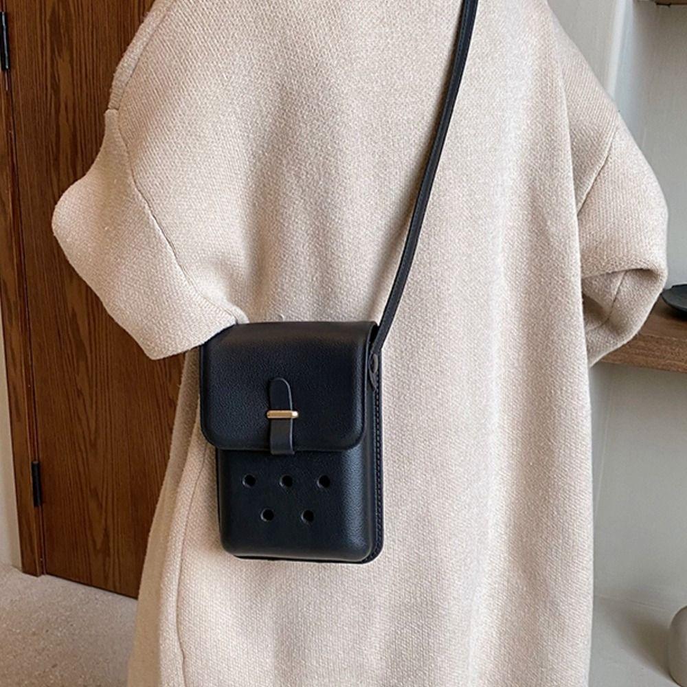 DIY EVA Mobile Phone Bag Hole Shoulder Bag Fashion Crossbody Bag Men