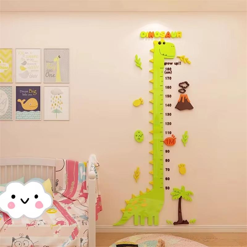 Family Version Of Children's Height Wall Stickers Waterproof Acrylic Wall Sticker Kindergarten Wall Sticker Decoration