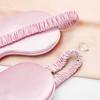 Dww-(rose) soft and smooth double-layer silk sleep masks with elastic band, comfortable sleep mask, blocks light for women and men, nighttime sleep, t