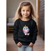 European sizes Kids Unicorn Pattern Crew Neck Sweatshirt For Spring Fall Christmas Gift