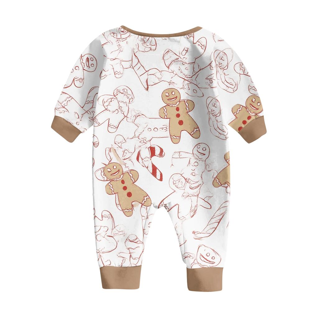 Christmas Print Parent-child Long-sleeved Pajamas Set Home Wear