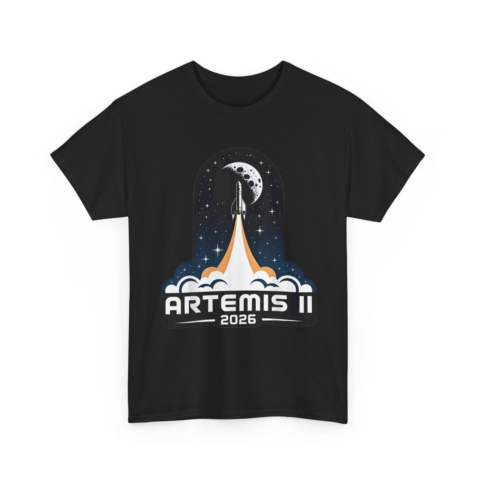 Artemis II Launch to The Moon 2026 Shirt, Space Exploration Men T-Shirt M