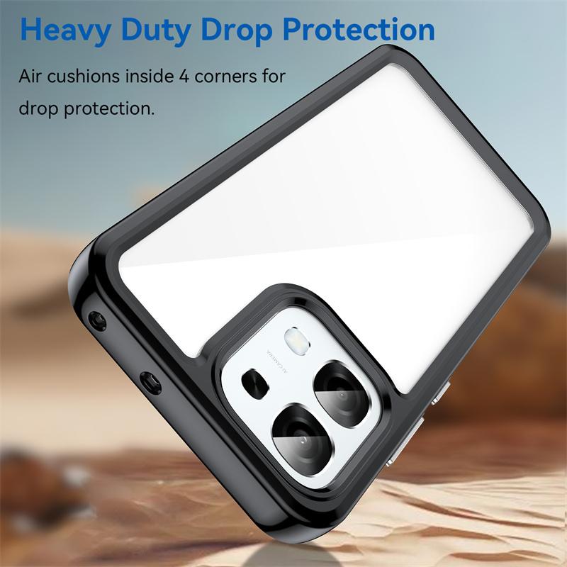 Transparent Colorful TPU Phone Case for OPPO A6 Pro A6x A6s 5G Protective Cover Frame Fundas Coque Capa
