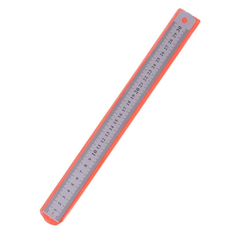 Stainless Straight Ruler Measuring Tools Stationery Drafting Accessory for School Office Home Architect Craft 15/20/30cm