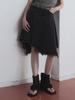 Geulouhaideu Hemel Asymmetrical Denim Midi Skirt