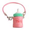 Multipurpose Small Water Bottle Charm Resin Keychain Accessory Convenient for Girls Dollhouse Decoration Gifts