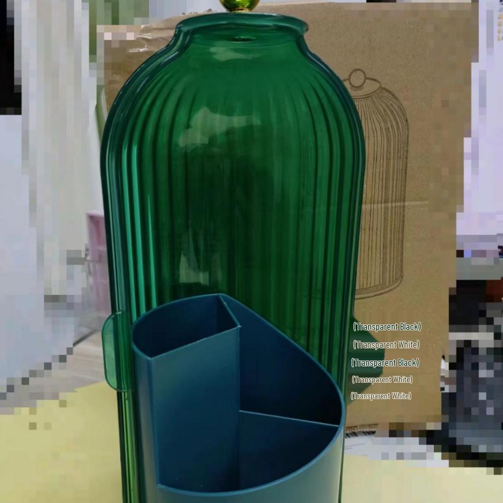 Rotating Makeup Brush Holder: Dustproof Cosmetic Organizer with Partitioned Storage for Lipstick and Accessories