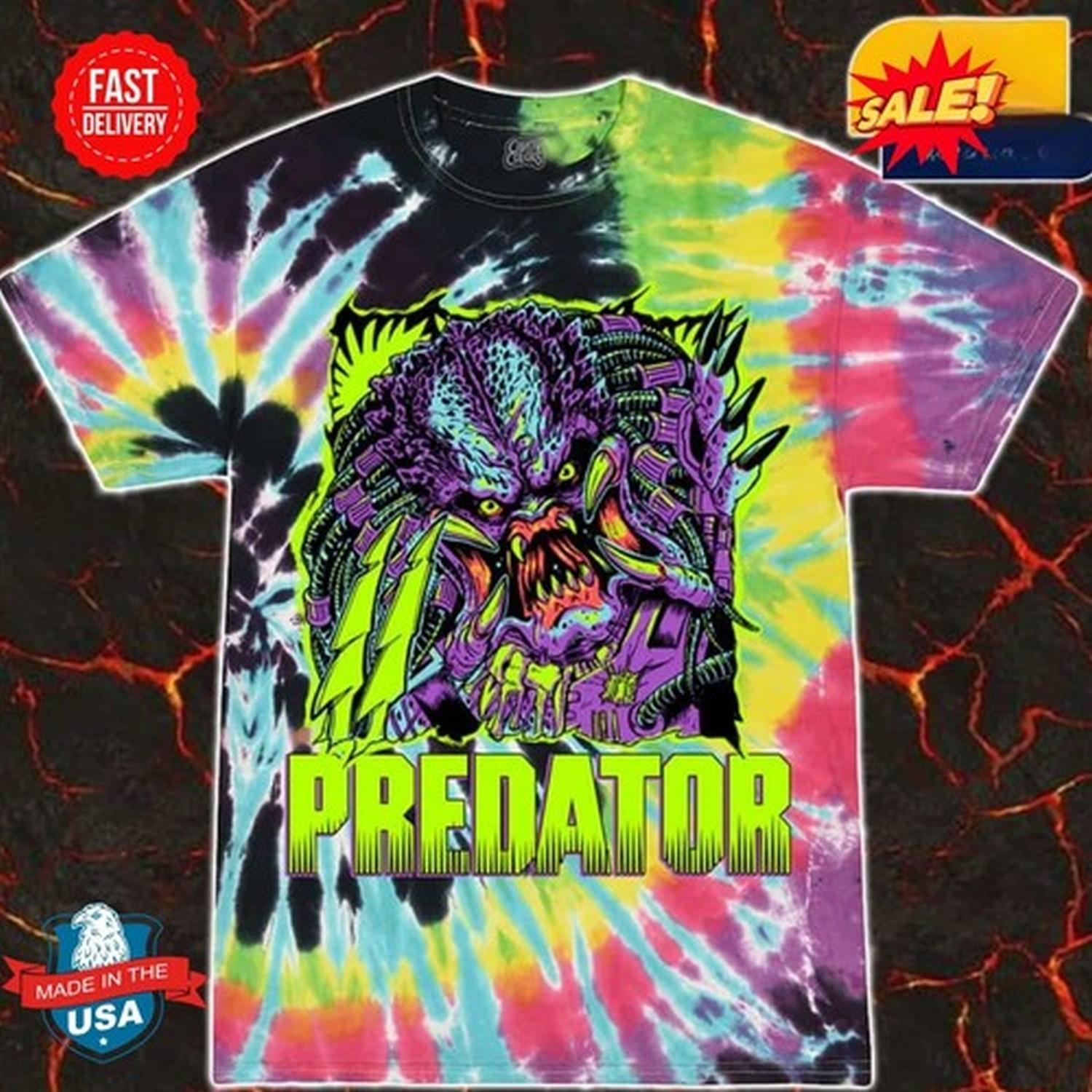 Puis Calzada Predator Spine Ripper Thermal Vision Tie Dye 3D T-Shirt S