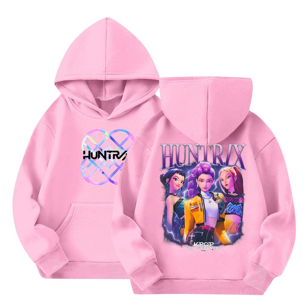 Dětská volná mikina s dlouhým rukávem a kapucí se stahovací šňůrkou a potiskem písmen