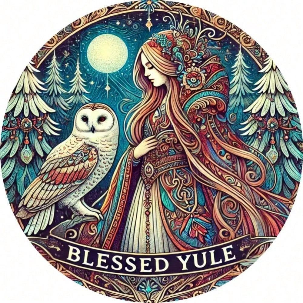 Modern Celtic Owl Metal Wall Art, Colorful 3D Hanging Decor For Living Room