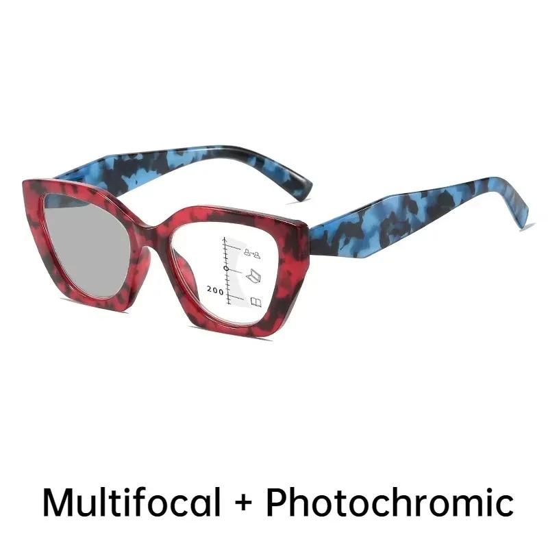 Smart Pochromic Sunglasses for Reading Glasses Vintage Progressive Multifocal Presbyopia Eyewear Finished Bifocal Eyeglasses