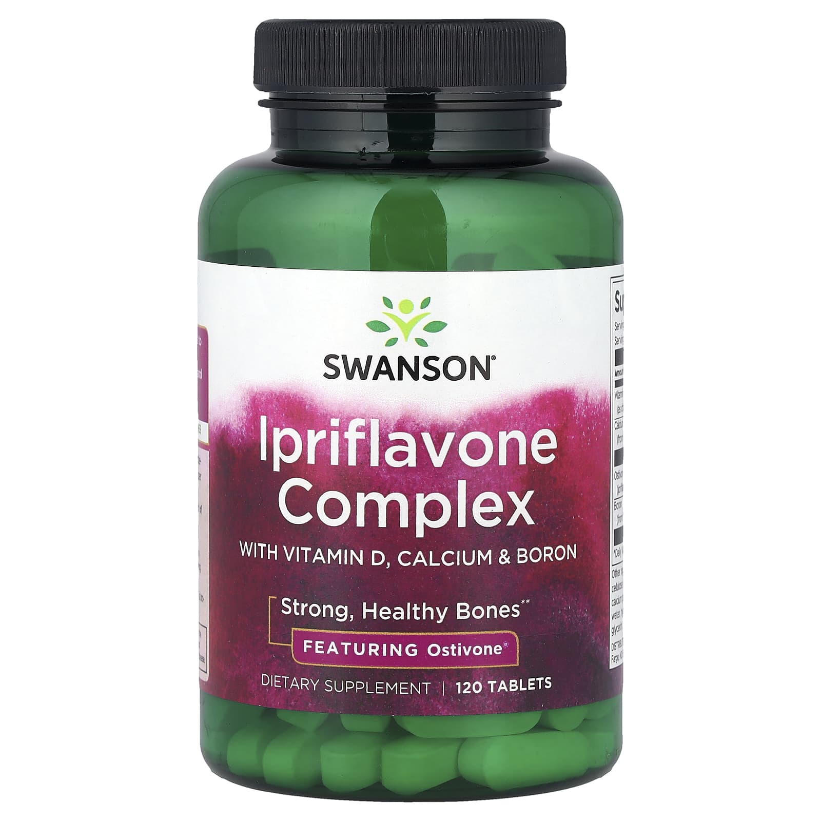

Swanson, Ipriflavone Complex with Vitamin D, Calcium, and Boron, 120 Tablets