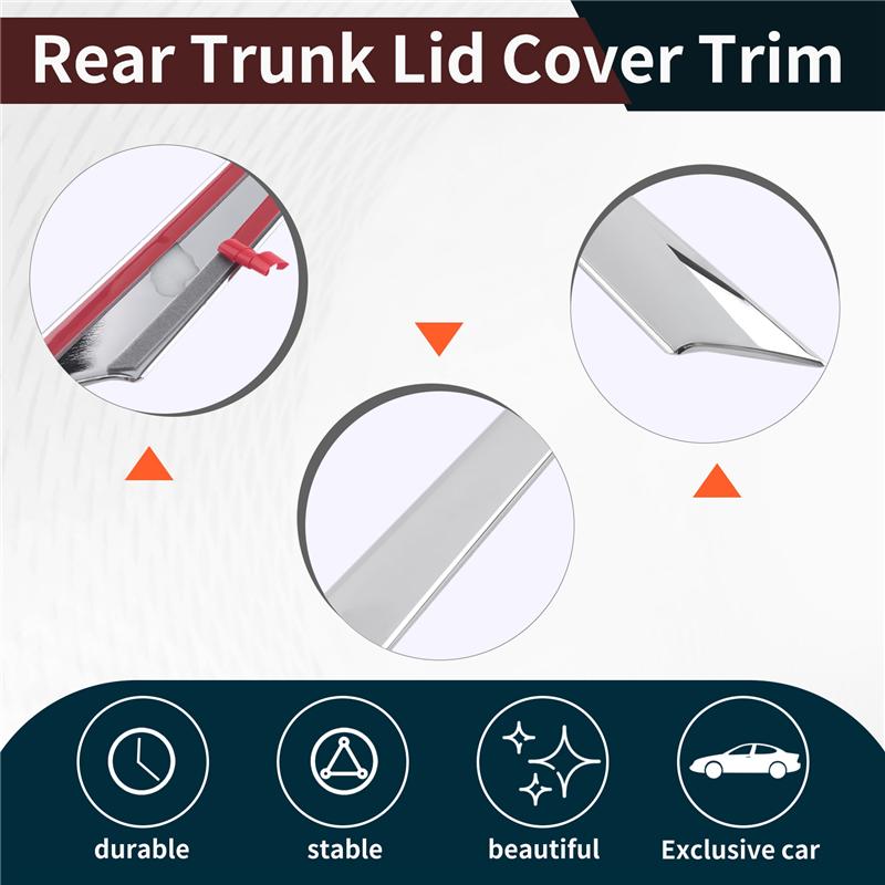 High Quality For Mazda Cx-30 Cx30 - Abs Rear Tail Trunk Lid Moulding Cover Trim Frame
