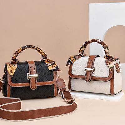 Women's Bag Messenger Bag Women's 2025 New Retro Versatile Small Square Bag Pu High-end Shoulder Women's Bag Tide