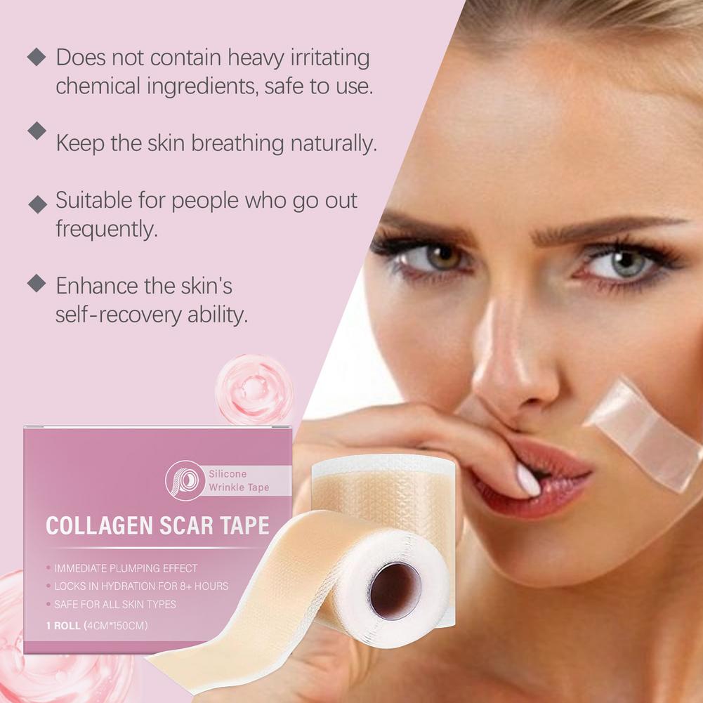 Silicone Scar Sheets 4X150cm Self-Adhesive Scar Cover Tape Reusable And Effective Skin Care Strips Collagen Scar Tape