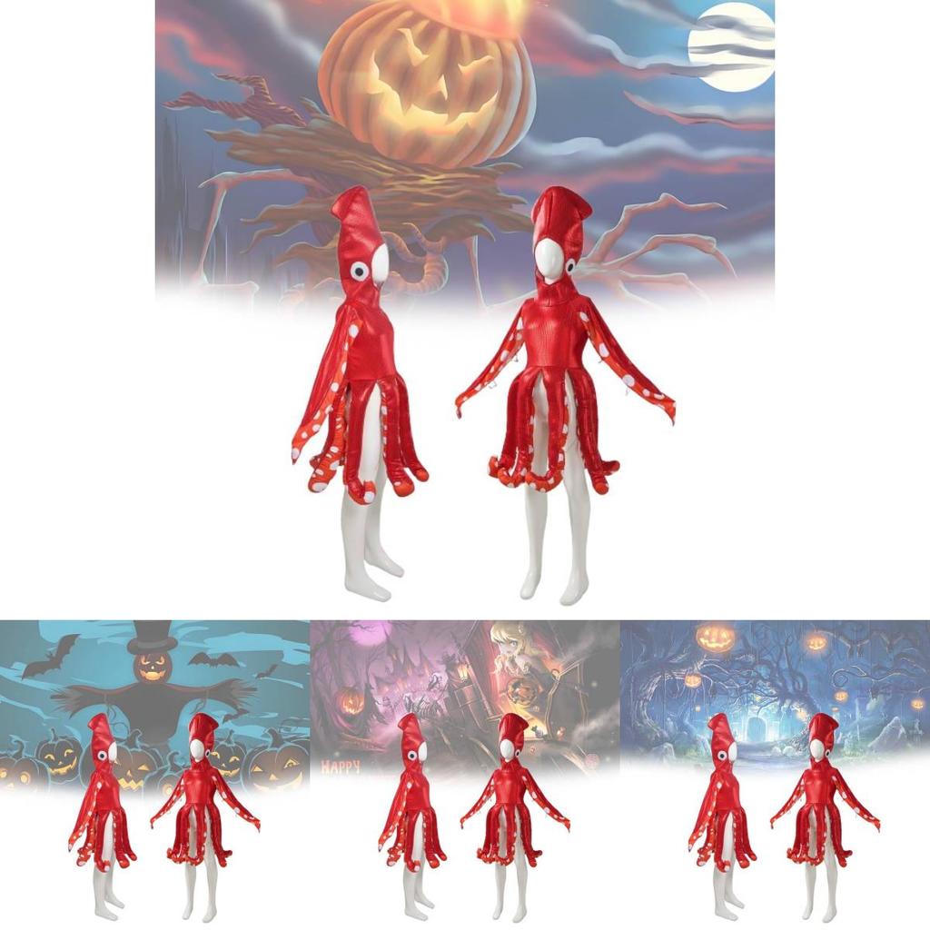 Adorable Red Squid For Kids Perfect For Halloween Cosplay And Stage Performances