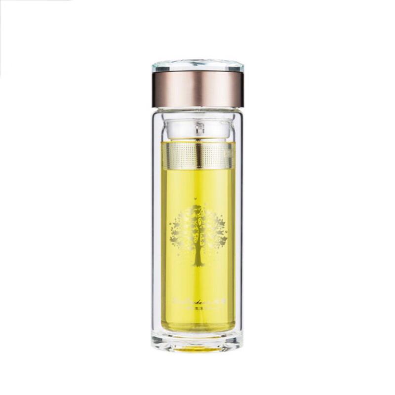 Huoxiang Wealth Tree Business Glass Tea Infuser Bottle