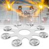 Drum Cymbal Bells Drum Tambourine Musical Instrument Drum Accessory Bells Cymbal Ching Rings Metal Texture for Drum