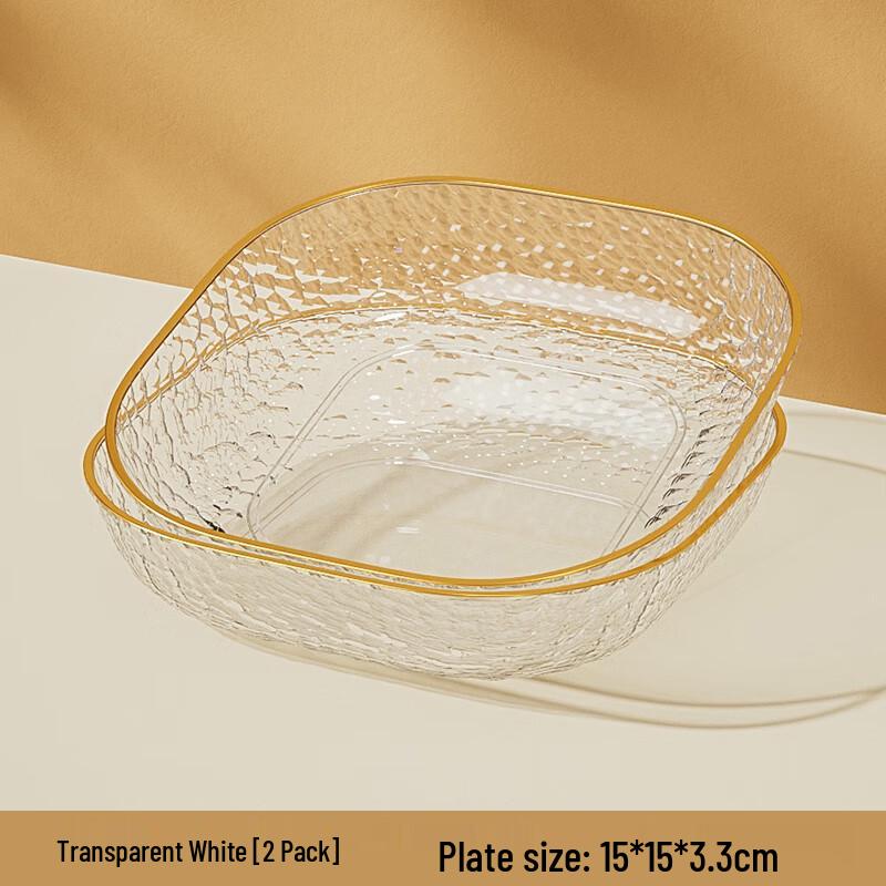 Light Luxury Transparent Fruit Plate