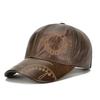 Northwood Gorras de Béisbol de Cuero Vacuno Genuino para Hombre Gorras de Béisbol de Alta Calidad Gorros de Invierno Cálidos para Papá