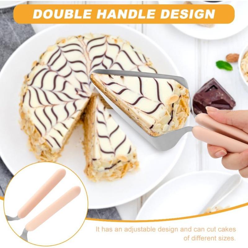 Multi-Purpose Triangular Stainless Steel Cake Slicer Dessert Shop Cutter Fudge Slicing Easy Clean Birthday Kitchen Baking Tools