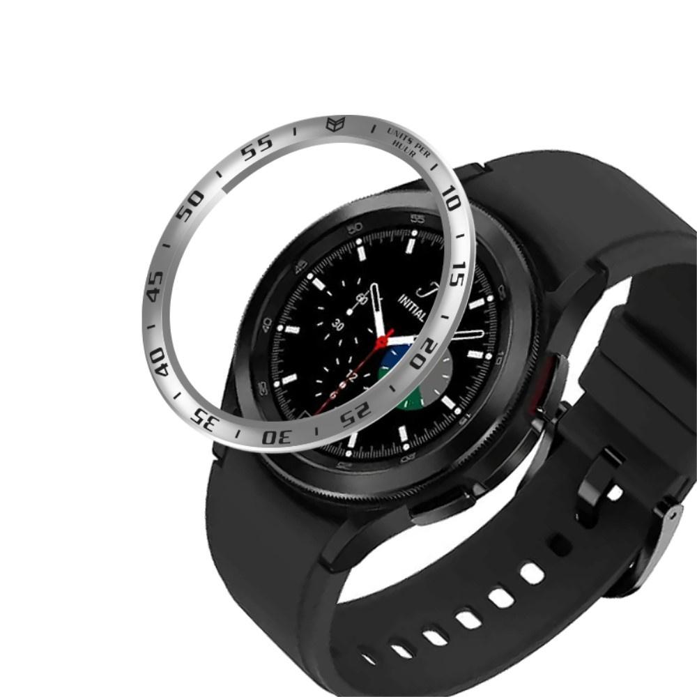 Bezel Ring for Galaxy Watch 4 Classic 42mm, Silver/Black