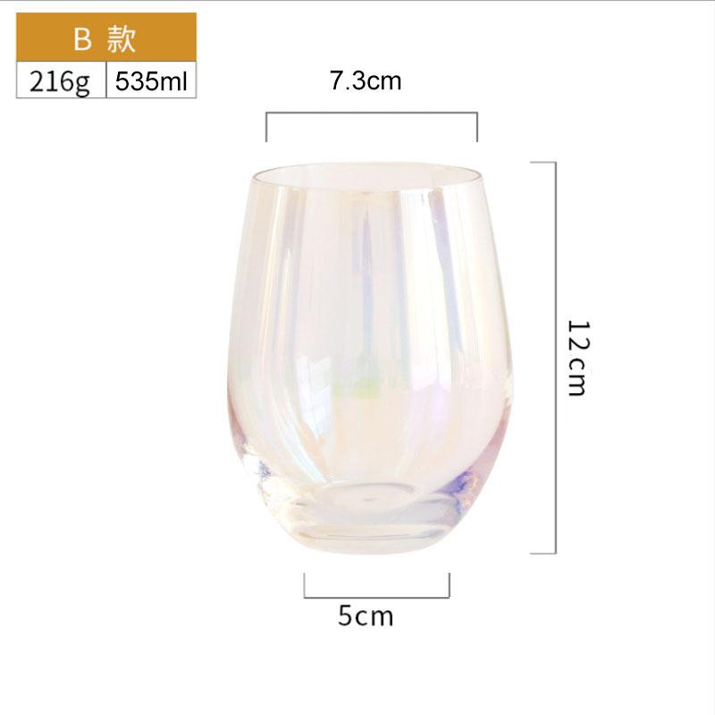 Elegant Drink Glasses Juice Drinking Glass Colored Handmade Cocktail Glass Modern and Vintage Glassware