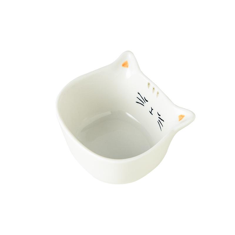 Cute Cat-Shaped Ceramic Dish: Perfect for Sauces, Seasoning, or Side Dishes