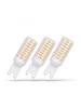 LED Bulb G9 230V 4W CW Dimmable SMD Premium Spectrum 3-pack, 6000K, WOJ+14486