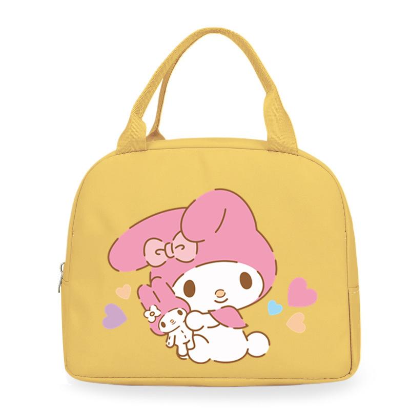 Melody cute cartoon print student lunch bag high value work commute leisure handbag