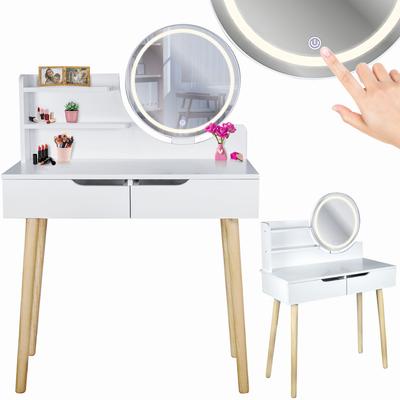 LED aynalı İskandinav makyaj masası SCANDI