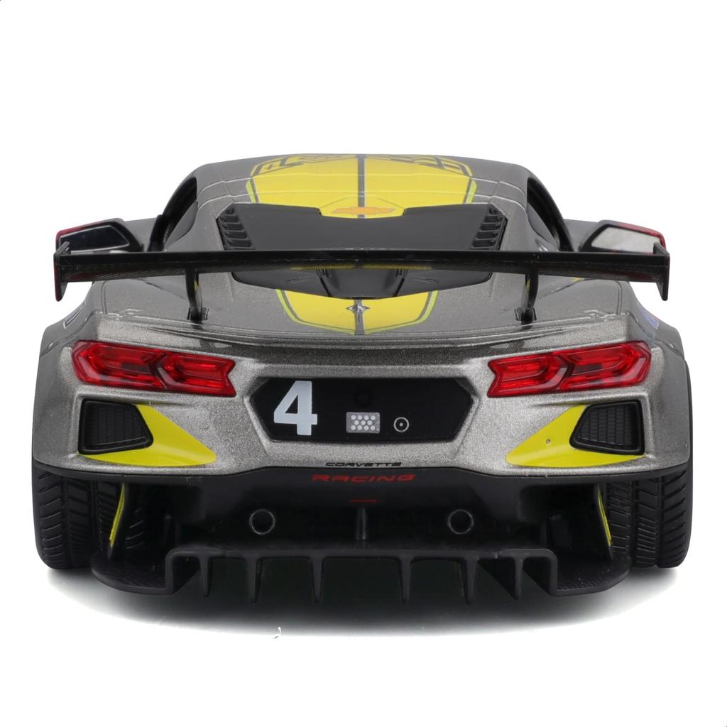 Bburago Scale Chevrolet Corvette C8R 2020 Race Gray Diecast Model Finished 1/24 #3 / Car, Product, 18-28024