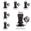 51/53/58MM Coffee Tamper Walnut Wood Constant Pressure Manual Espresso Tamper Stainless Steel Base Coffee Impact Tamper