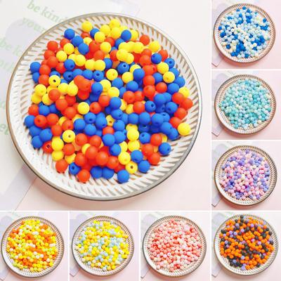 100Pcs/Bag Scattered Beads Smooth Various Colors Available DIY Bracelets Jewelry Making Beads Accessories