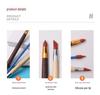 Ceramics 3 Silicone Brush Set with Wooden Penholder & Eraser for DIY Clay Crafting
