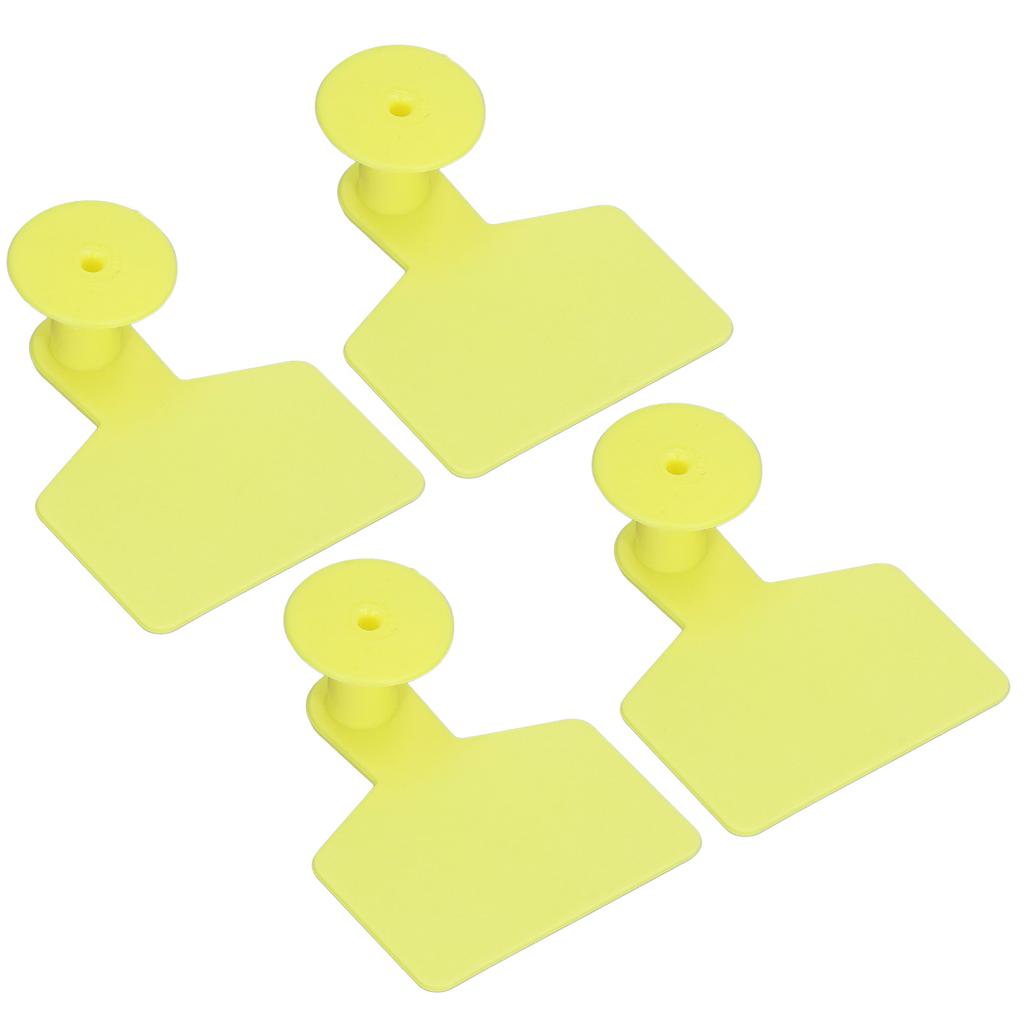 100 Piece Blank Tags for Calves Blank Identification Ear Tag for Cattle Cows Pigs Goats Sheep Calf