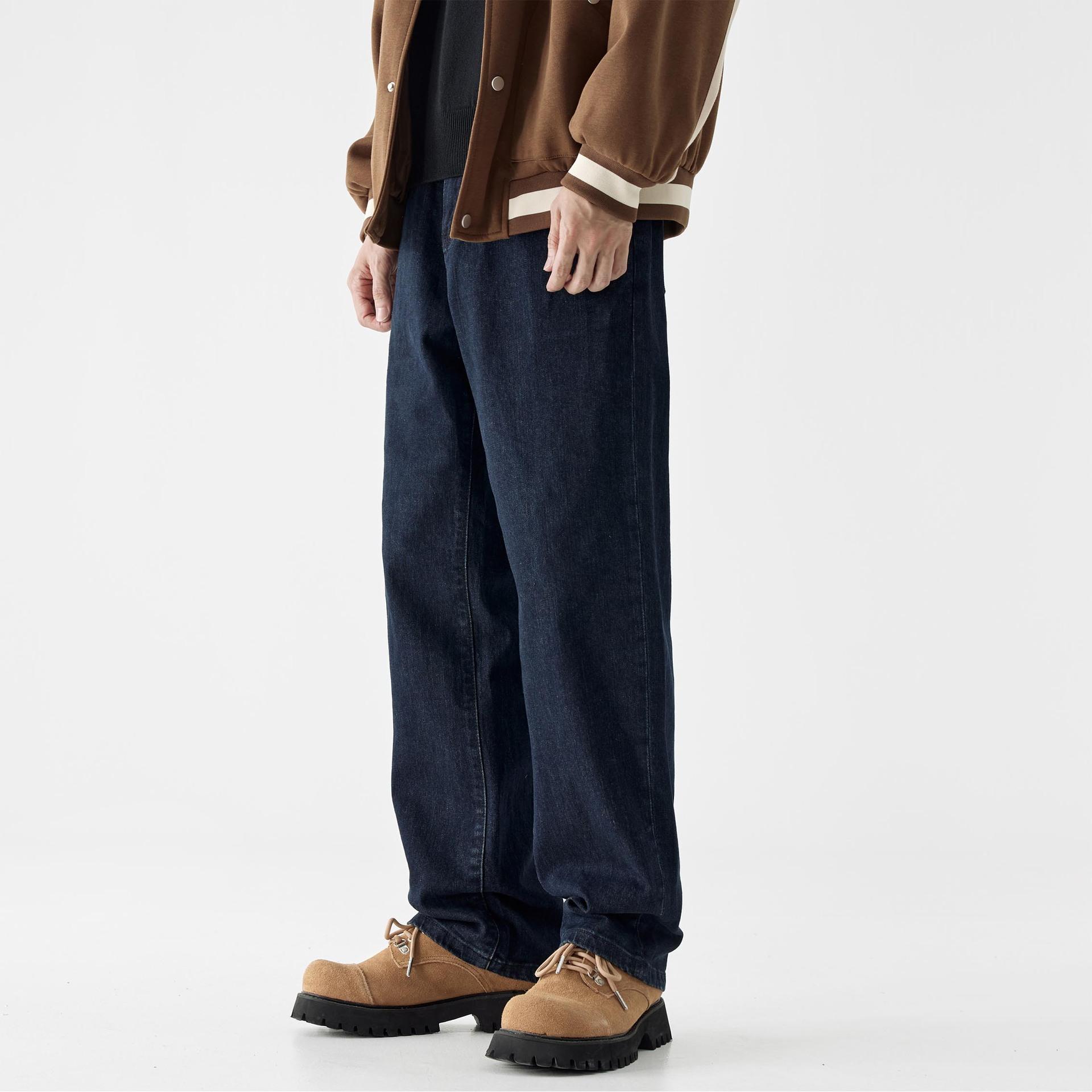 

Королевско-синие джинсы Мужские Красивый Красивый Уличный Универсальные Американские Повседневные Брюки 40