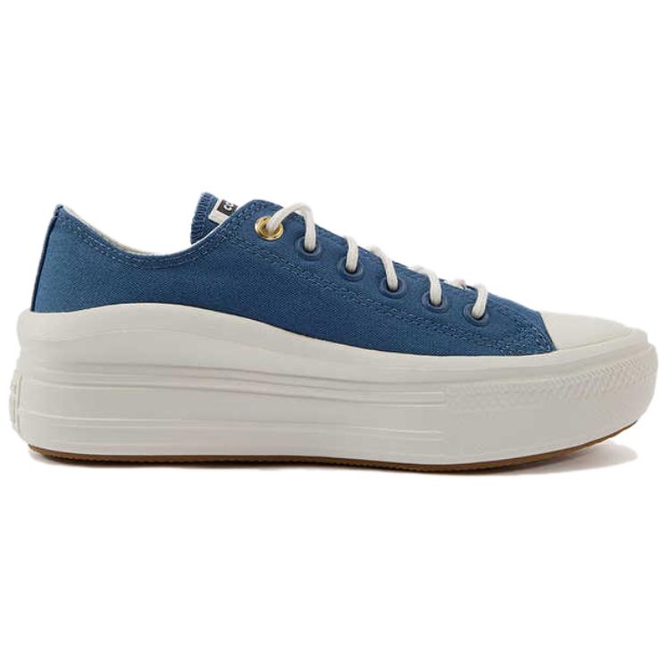 Converse Chuck Taylor Comfortable Versatile Durable Low-Top Canvas Shoes Women Sneakers Dark-Blue White A12998C