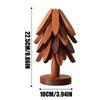 Tree Trivets for Hot Dishes Christmas Tree Shaped Heat Resistant Wood Coaster Decor Tabletop Protection Hot Pot Coaster for Home