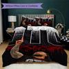 Rockstar Energy Pattern Bedding uilt Set uilt Cover Pillowcase Home Decoration Birthday Gift (1 * duvet cover + 2 * pillowcase without core)133