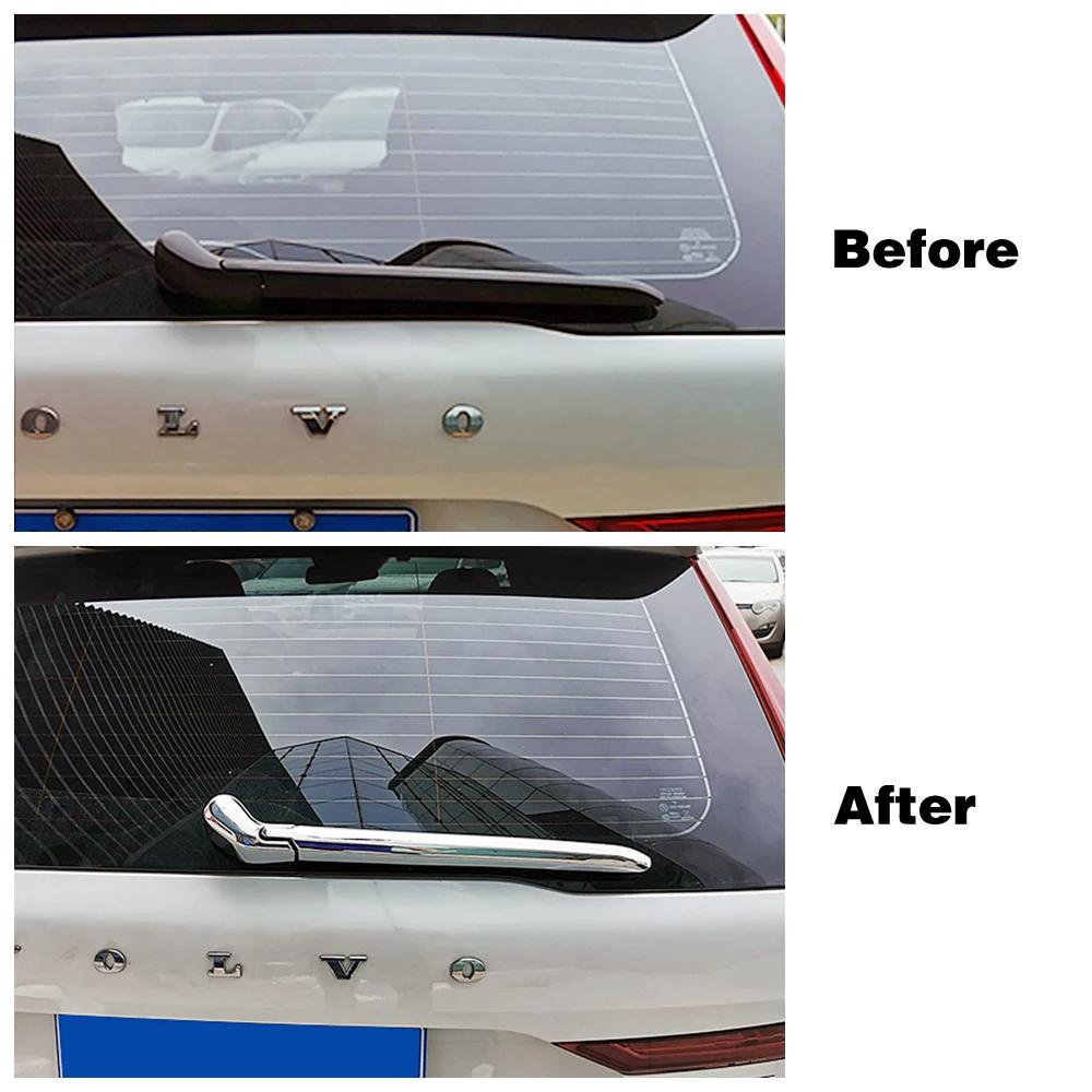 Für Volvo XC60 2018 2019 2024 ABS Auto Heckscheibenwischer Schutzabdeckung Heckscheibenwischerdüsenverkleidung Zubehör Dekorationsaufkleber